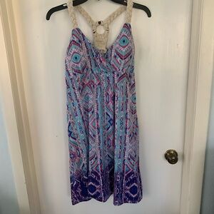 New Bohemian Blue and Purple plus size Sundress size XL